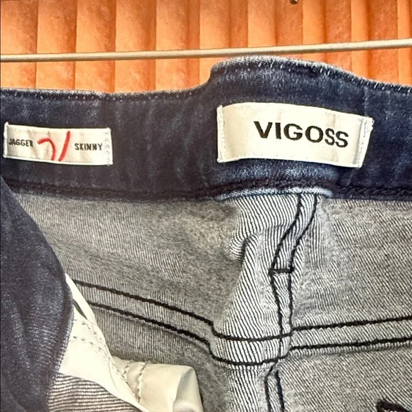 ViGoss Jagger Skinny Blue Women's Jeans - Picture 2 of 5
